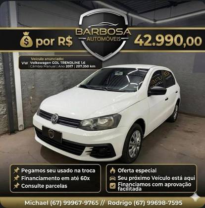 VOLKSWAGEN GOL 1.6 MSI TOTALFLEX TRENDLINE 4P MANUAL